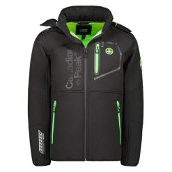 Kurtka wodoodporna Canadian Peak Royauteak 068. Czarne kurtki męskie Canadian Peak, m, bez wzorów, bez kaptura. W wyprzedaży za 286.00 zł.