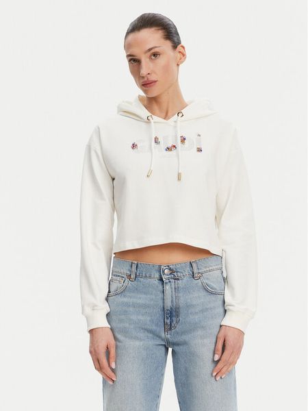 Gaudi Bluza 511BD64033 Écru Regular Fit. Bluzy damskie Gaudi, xs, bez wzorów, z bawełny, bez ramiączek, bez kaptura. Za 249.99 zł.