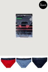 Slipy Mężczyzna EMPORIO ARMANI CONNECTED. Niebieskie slipki męskie Emporio Armani Connected, m, bez wzorów, z bawełny. Za 138.20 zł.