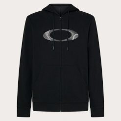 Oakley Bluza New Ellipse Zip Foa406465-02E. Czarne bluzy męskie Oakley, m, bez wzorów, bez ramiączek, bez kaptura. Za 173.99 zł.