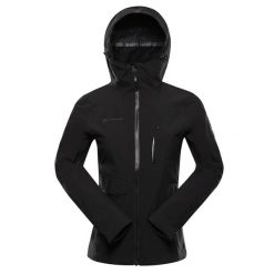 Kurtka damska trekkingowa wodoodporna 15.000 Alpine Pro Zarra 2. Czarne kurtki sportowe damskie Alpine Pro, bez wzorów, bez ramiączek, bez kaptura, trekkingowe. W wyprzedaży za 939.00 zł.