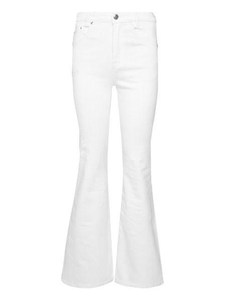 Miss Sixty Jeansy 6S1JJ3430T Biały Wide Leg. Białe jeansy damskie Miss Sixty, bez wzorów, z bawełny. Za 379.99 zł.