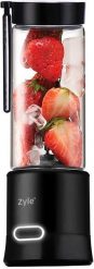 Blender Zyle Koktajler ładowalny przenośny z ostrzami pokrytymi tytanem czarny (ZY02RBB). Czarne blendery Zyle. Za 223.54 zł.