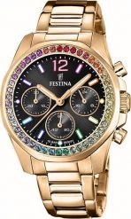 Zegarek Festina Zegarek damski Festina F20639-3 różowe złoto. Czerwone zegarki damskie Festina, złote. Za 934.00 zł.