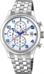 Zegarek Festina Zegarek męski Festina F20374-4 srebrny. Szare zegarki męskie Festina, bez wzorów, srebrne. Za 594.00 zł.
