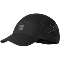 Czapka z daszkiem BUFF PACK LIGHT CAP SOLID. Czarne czapki damskie Buff, bez wzorów, sportowe. Za 161.99 zł.