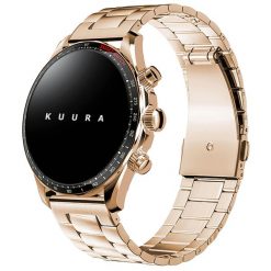 Kuura Inteligentny Zegarek FM2 - Złoty. Żółte zegarki męskie KUURA, bez wzorów, złote. Za 349.00 zł.