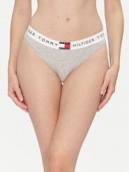 Tommy Hilfiger Figi klasyczne UW0UW06038 Szary. Szare majtki damskie Tommy Hilfiger, z bawełny. Za 69.99 zł.