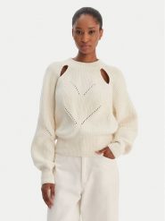 BOSS Sweter Farlant 50554767 Beżowy Relaxed Fit. Brązowe swetry nierozpinane damskie Boss, s, bez wzorów, z bawełny, bez kołnierzyka, bez ramiączek. Za 999.99 zł.