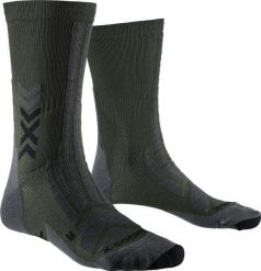 Skarpetki X-Socks Discover Crew. Czarne skarpetki damskie X-Socks, bez wzorów, z włókna. Za 112.05 zł.