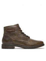 Bugatti Kozaki BUGATTI-3117823L1000 6100 DARK BROWN Brązowy. Brązowe buty zimowe męskie Bugatti, bez wzorów, ze skóry, bez obcasa, bez zapięcia. Za 569.99 zł.