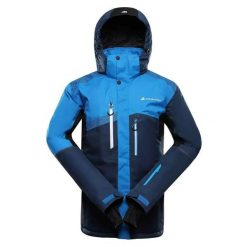 Kurtka narciarska Alpine Pro Dear 2. Niebieskie kurtki sportowe męskie Alpine Pro, l, bez wzorów, z meshu, bez kaptura, narciarskie. Za 978.10 zł.