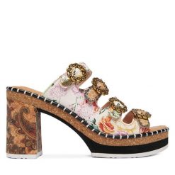 Klapki Laura Vita. Brązowe klapki damskie Laura Vita, bez wzorów, bez obcasa, bez zapięcia. Za 439.99 zł.