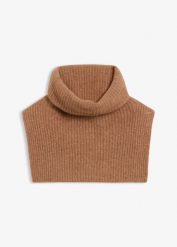 Szal typu komin z domieszką wełny z alpaki. Niebieskie szaliki damskie bonprix, bez wzorów, z wełny. Za 124.99 zł.