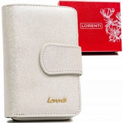 Portfel damski Lorenti 76115-BRS srebrny. Szare portfele damskie LORENTI, ze skóry. Za 99.00 zł.
