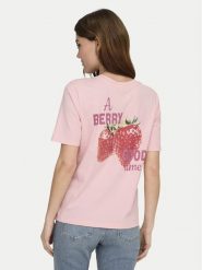 ONLY T-Shirt Lucy 15367829 Czerwony Regular Fit. Czerwone t-shirty damskie ONLY, s, bez wzorów, z bawełny, bez kołnierzyka, bez ramiączek. Za 89.99 zł.