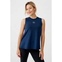 Damski top sportowy szybkoschnąca Rough Radical Classic Top. Niebieskie koszulki sportowe damskie ROUGH RADICAL, m, bez wzorów, bez ramiączek, na fitness i siłownię. Za 109.00 zł.