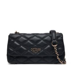 Torebka Guess. Czarne torebki do ręki damskie Guess, z aplikacjami, bez dodatków. Za 349.99 zł.