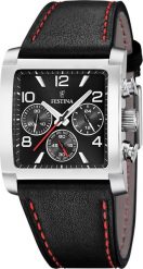 Zegarek Festina Zegarek męski Festina F20653-3 czarny. Czarne zegarki męskie Festina, bez wzorów. Za 547.00 zł.
