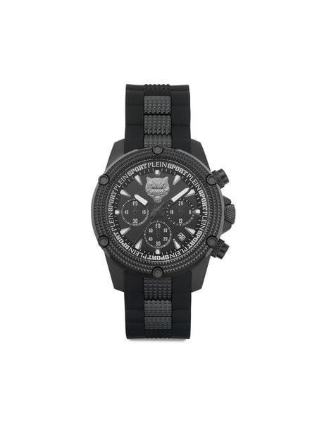 Plein Sport Zegarek Hurricane PSDBA1223 Czarny. Czarne, analogowe zegarki męskie Plein Sport, bez wzorów. Za 759.99 zł.