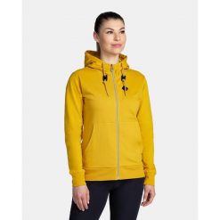 Damska bawełniana bluza Kilpi TARALI-W. Żółte bluzy damskie Kilpi, l, bez wzorów, z bawełny, casualowe, bez ramiączek, bez kaptura. Za 174.18 zł.