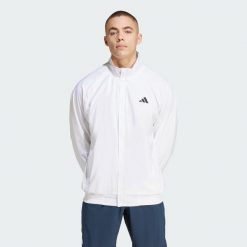 Bluza Tennis Walk-On. Białe bluzy męskie Adidas, s, bez wzorów, z materiału, sportowe, bez ramiączek, bez kaptura. Za 349.00 zł.