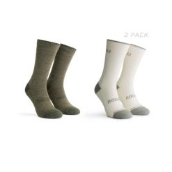 Skarpetki zimowe unisex Rogelli Merino z owczej wełny 2-pack. Brązowe skarpetki damskie Rogelli, bez wzorów, z wełny. Za 79.00 zł.