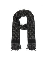 Guess Szalik AW5658 POL03 Czarny. Czarne rękawiczki damskie Guess, z aplikacjami, z poliesteru. Za 234.99 zł.