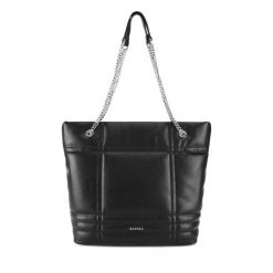 Torebka Badura. Czarne shopperki damskie Badura, bez wzorów, bez dodatków. Za 279.99 zł.