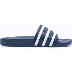 Adidas Originals - Klapki. Niebieskie buty sportowe męskie adidas Originals, bez wzorów, z materiału, bez zapięcia, Adidas Advantage, climacool (adidas). W wyprzedaży za 99.90 zł.