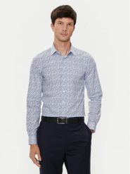 Calvin Klein Koszula Floral K10K113175 Niebieski Slim Fit. Niebieskie koszule męskie Calvin Klein, m, bez wzorów, z bawełny, bez kołnierzyka, bez ramiączek. Za 339.99 zł.