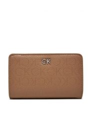Calvin Klein Portfel K60K612349 Brązowy. Brązowe portfele damskie Calvin Klein, ze skóry. Za 279.99 zł.