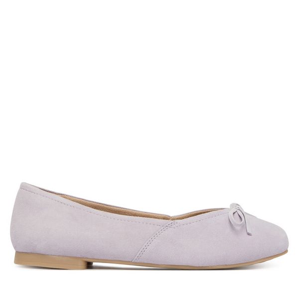 Baleriny Caprice. Fioletowe balerinki damskie Caprice, bez wzorów, bez obcasa, bez zapięcia. Za 231.99 zł.