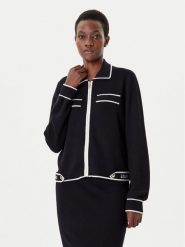Liu Jo Sport Kardigan TF5250 MS59L Czarny Regular Fit. Czarne kardigany damskie Liu Jo Sport, l, bez wzorów, z wiskozy, sportowe, bez kołnierzyka. Za 799.99 zł.