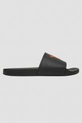 GUESS Czarne męskie klapki Palma, Rozmiar 44. Czarne klapki męskie Guess, z aplikacjami, bez zapięcia. Za 209.99 zł.