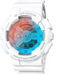Zegarek Casio Zegarek Męski Casio G-Shock Matte White & Turquoise GA-110TL-7A (51,2 mm). Białe zegarki męskie Casio, bez wzorów. Za 666.99 zł.