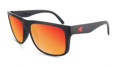 Okulary przeciwsłoneczne dla dorosłych - kategoria 3 z polaryzacją - Matte Black. Czarne okulary przeciwsłoneczne damskie KNOCKAROUND. Za 149.60 zł.