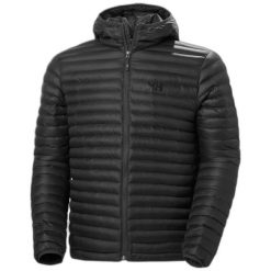 Kurtka z kapturem Helly Hansen Sirdal Insulator. Czarne kurtki męskie Helly Hansen, l, bez wzorów, z puchu, z kapturem. Za 684.50 zł.