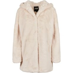 Damska kurtka z kapturem Urban Classics teddy coat. Białe kurtki damskie Urban Classics, na zimę, xxl, bez wzorów, z kapturem. Za 317.00 zł.