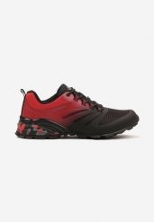 Czarno-Czerwone Buty Sportowe Sneakersy z Efektem Ombre na Tłoczonej Podeszwie Nelloti. Czarne buty sportowe męskie Born2be, na lato, bez wzorów, z jeansu, bez zapięcia. Za 169.99 zł.
