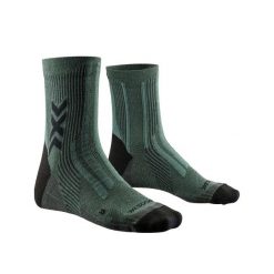Skarpetki turystyczne X-Socks Hike Perform Natural Vert. Zielone skarpetki damskie X-Socks, bez wzorów, z bawełny. Za 148.30 zł.