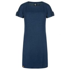 Damska sukienka pętelkowa Nebraska niebieska. Niebieskie sukienki damskie LOOP, na lato, xs, bez wzorów, sportowe, bez kołnierzyka, bez ramiączek, sportowe. Za 205.99 zł.