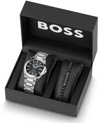 Zegarek Boss BOSS 1570180 zegarek męski szary 41 mm. Szare zegarki męskie Boss, bez wzorów. Za 945.56 zł.