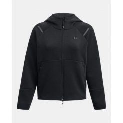 Bluza z kapturem damska Under Armour Unstoppable FZ. Czerwone bluzy damskie Under Armour, m, bez wzorów, sportowe, bez ramiączek, z kapturem. Za 579.00 zł.