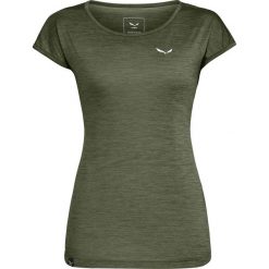 Koszulka trekkingowa damska Puez Melange Dry Ss Tee Women. Zielone koszulki sportowe damskie Salewa, s, bez wzorów, bez ramiączek. Za 148.75 zł.