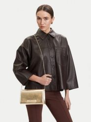 LOVE MOSCHINO Torebka JC4345PP0OKQ0900 Złoty. Żółte torebki do ręki damskie Love Moschino, bez wzorów, ze skóry, bez dodatków. Za 548.99 zł.