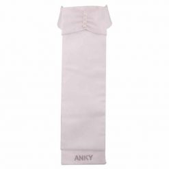 Krawat jeździecki Pearl ANKY ATP16503. Białe krawaty i muchy ANKY, bez wzorów, eleganckie. Za 290.00 zł.