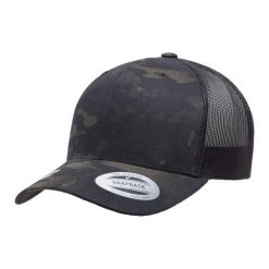 Czapka Z Daszkiem Camo Mesh Trucker Cap. Brązowe czapki damskie FLEXFIT, bez wzorów, z meshu, sportowe. Za 87.99 zł.