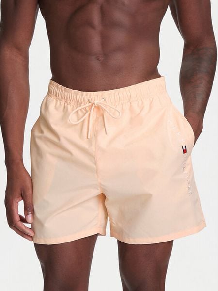 Tommy Hilfiger Szorty kąpielowe UM0UM03258 Pomarańczowy Regular Fit. Brązowe kąpielówki męskie Tommy Hilfiger, bez wzorów, z syntetyku. Za 159.99 zł.