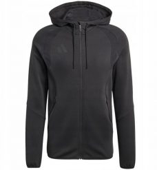 Adidas Bluza męska adidas Tiro 26 Travel Sweat Hoodie czarna KF6075 L. Czarne bluzy męskie Adidas, l, bez wzorów, bez kaptura. Za 270.34 zł.